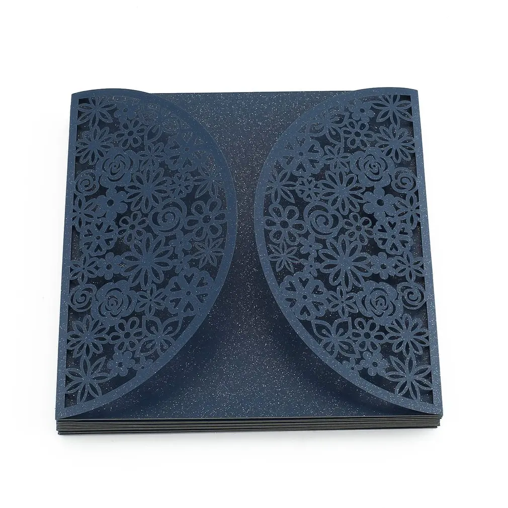 Складная Изысканная Обложка для пригласительных открыток с принтом жениха и