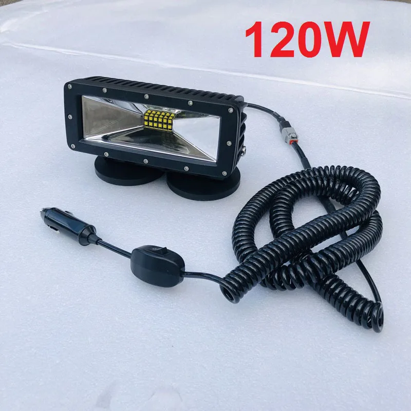 120W Flood beam " 120 ватт прожекторы дальнего светильник Бар Offroad Автомобиль Грузовик ATV 4X4 авто фары 4WD головной светильник с жесткими защитными кровельный крюк работающий светодиодный бар - Испускаемый цвет: 120W Flood beam