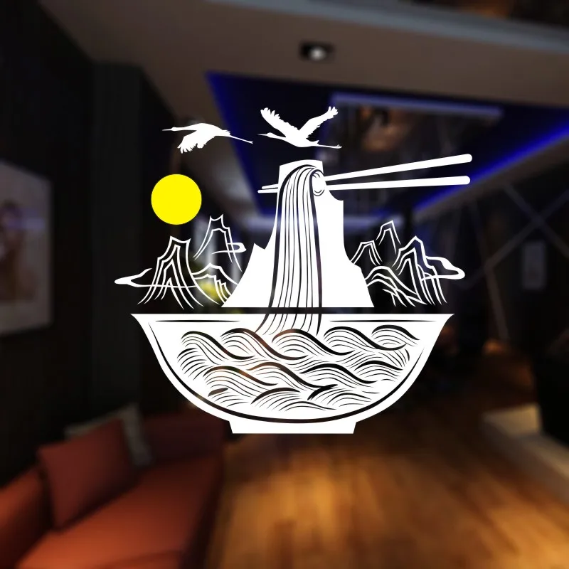 Ручная наклейка на лапшу японский стикер для ресторана постеры виниловые