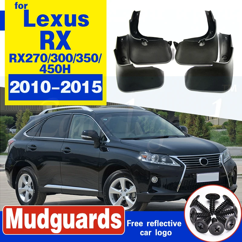 Mud Flaps For LEXUS RX RX270 RX300 RX350 RX450H 2010-2015 Mudflaps Splash Guards Front Rear Flap Mudguards 2014 2013 2012 11 | Автомобили