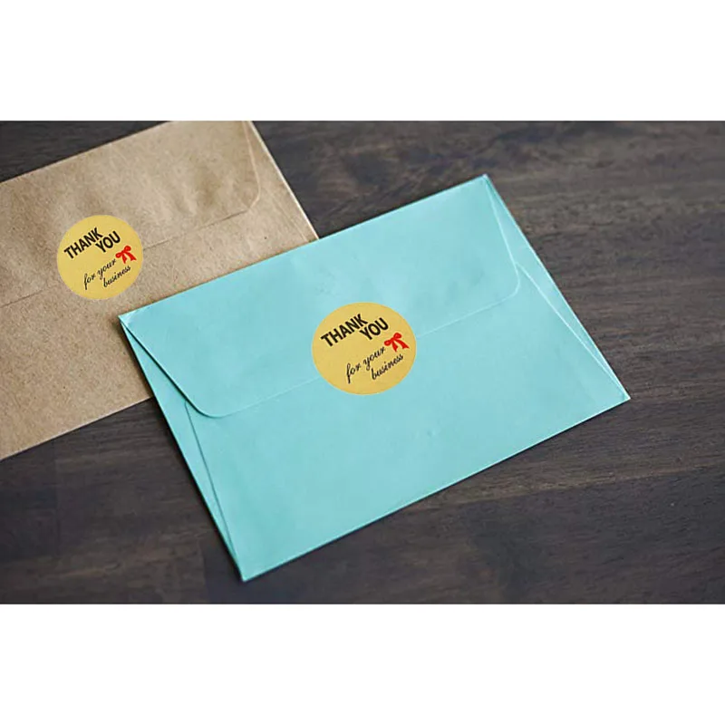 Крафт-бумага &quotСпасибо за ваш бизнес&quot наклейки Скрапбукинг для этикетки