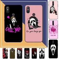 ghostface scream phone case for redmi note 8 7 9 4 6 pro max t x 5a 3 10 lite pro