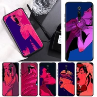 silicone black cover sexy lips hot girl for xiaomi redmi k40 k30i k30t k30s k20 10x go s2 y2 pro ultra phone case