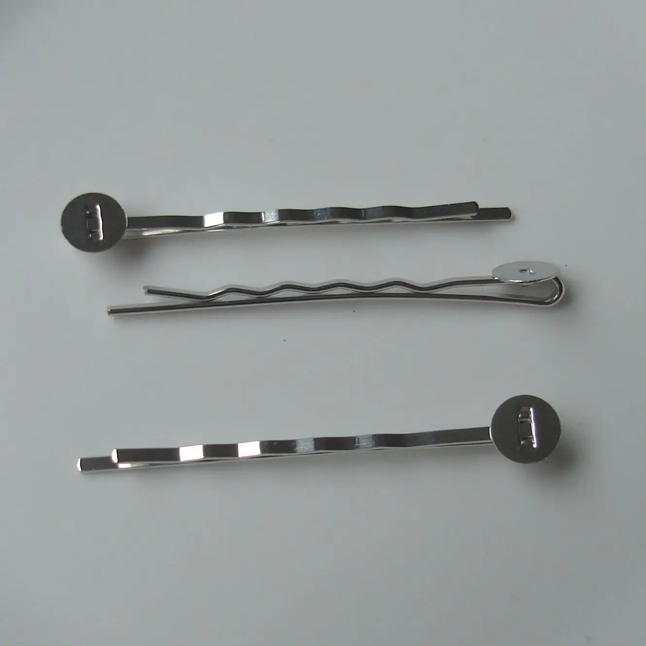 

50 шт. 1,7 мм * 5,0 см с металлическими заклепками; Туфли-лодочки заколки для волос с 8 мм колодки плотная волосы слайд заколки для DIY Детские банти...