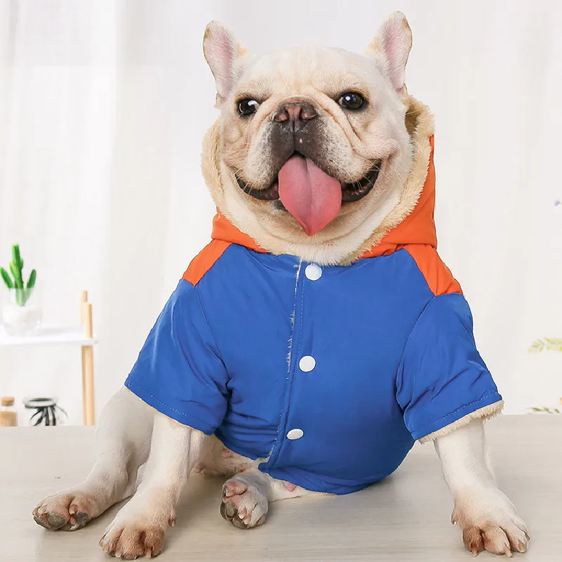 

French Bulldog Coat Jacket Winter Dog Clothes Thick and Warm Pet Clothing Bichon Poodle Schnauzer Pug Corgi Dog Costume Dropship