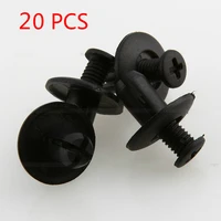 black 8mm car hole plastic rivets fastener fender bumper push pin clips for toyota car clips