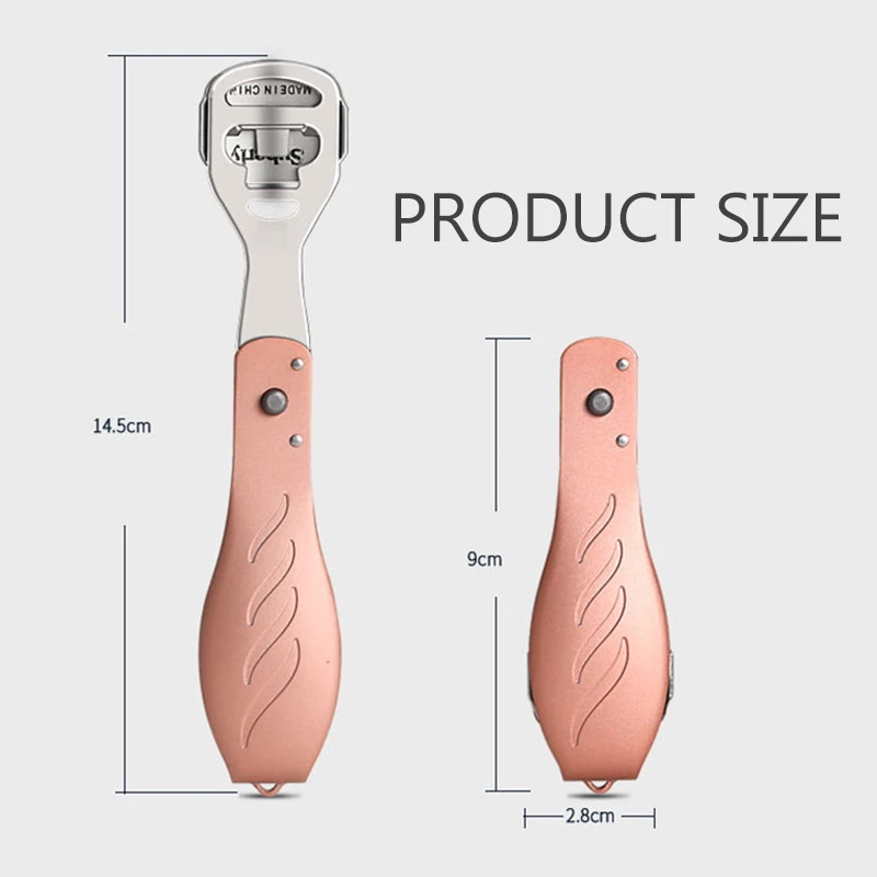 

Foldable Stainless Steel Pedicure Tools Hard Dead Skin Remover Cutter Trimmer Pedicure Callus Blade Foot Care