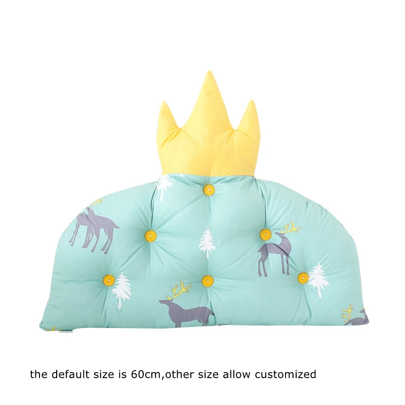 Детская кровать бампер спинка для ночной хлопоковая Подушка Корона Форма защита