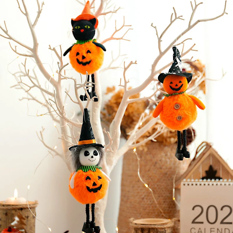 Хэллоуин Кукла Бар Декор Тыква призрак ведьма Черный кот кулон вечерние ринка