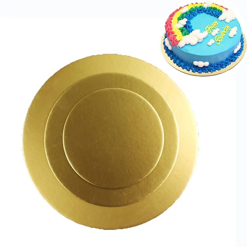 10 шт./компл. круглый торт Панели цвета: золотистый серебристый Бумага кекс десерт