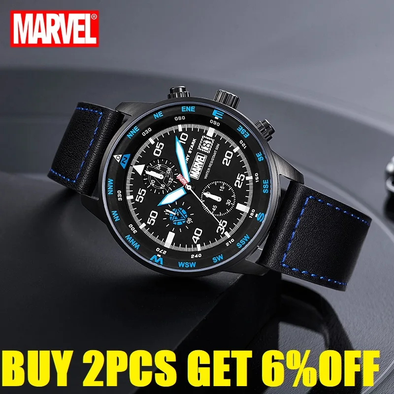 Оригинальные мужские кварцевые наручные часы Marvel железный Веном паук