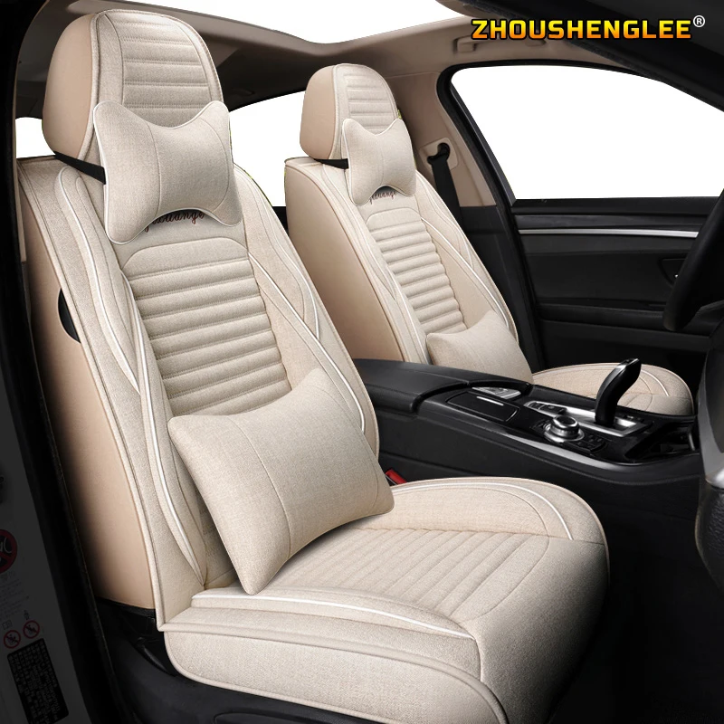 

ZHOUSHENGLEE FLAX car sear covers for citroen zxxsara elysee picasso sega c-triomphe full set four season interior accessories