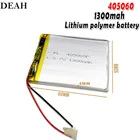 3,7 в 1300 мАч 405060 перезаряжаемый литий-полимерный литий-ионный аккумулятор для MP3 MP4 MP5 GPS PSP Toy Power Bank tablet Bluetooth