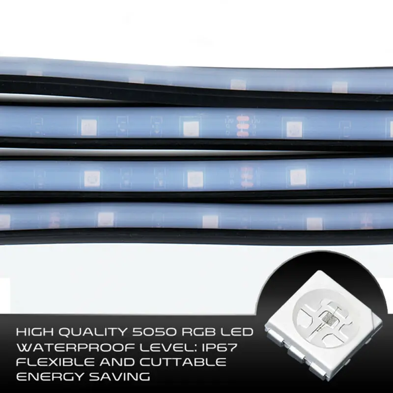 

Underglow LED Strip RGB Neon Light Kit Decoration Waterproof Flexible 12V