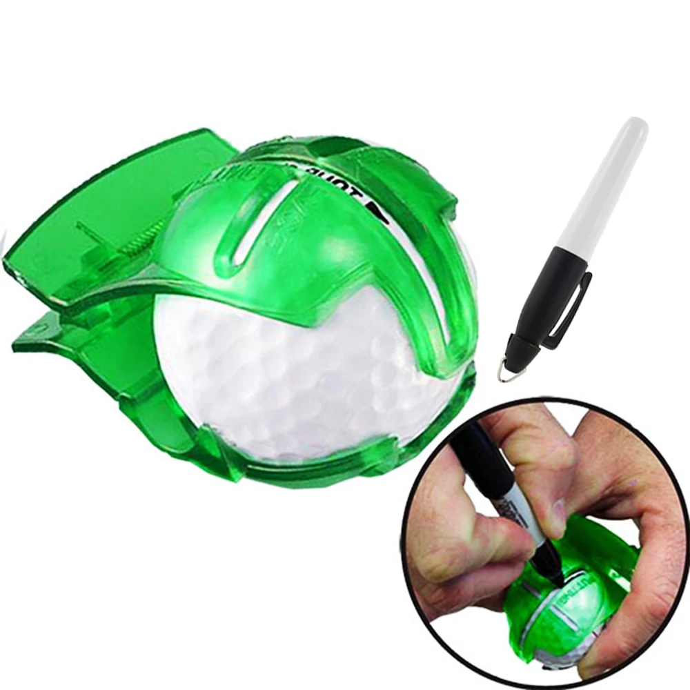 

1 Pcs Golf Ball Line Clip Liner Marker with Pen Drawing Marking Alignment Tool Marks Template Drawing Alignment Marks Sign Tools