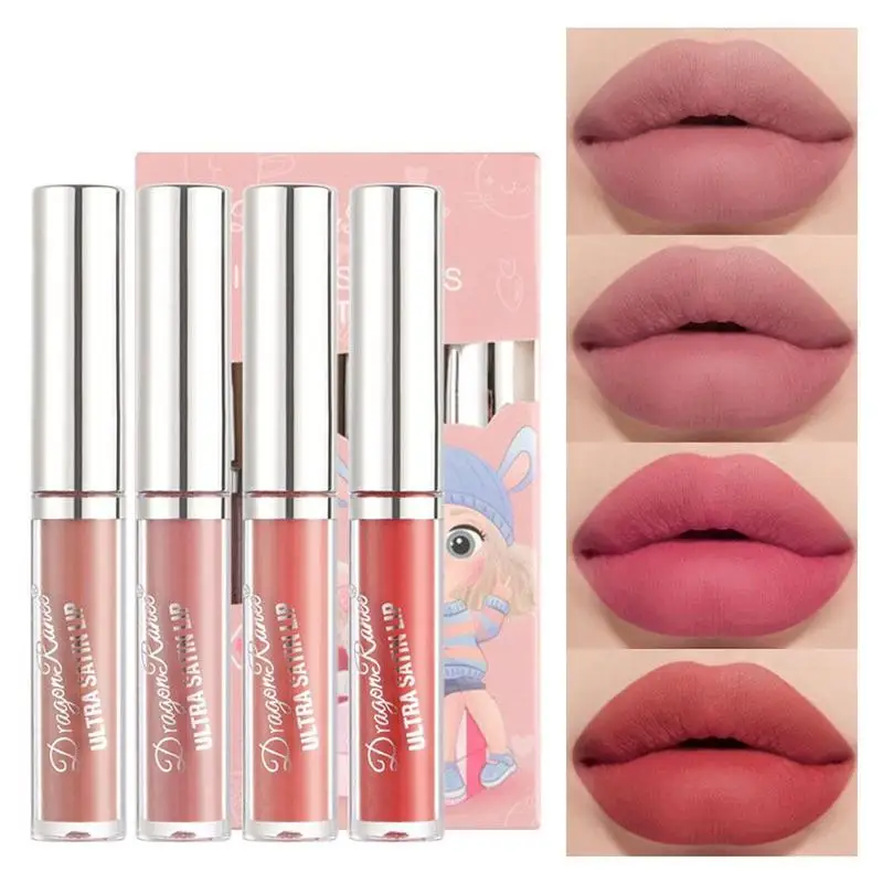 

Velvet Matte Long Lasting Lip Gloss Glazed Beauty Liquid Lipstick Waterproof Natural Moisturizing Easy To Wear Lip Make-up Women