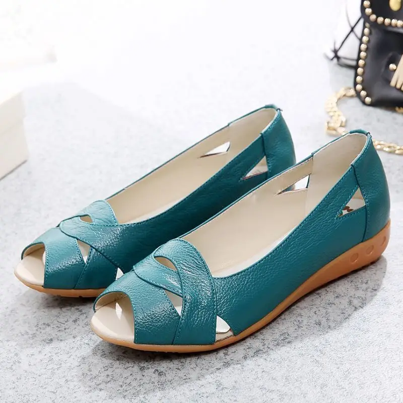 

Rubber leather sandals for women's summer comfy slip-on shoes female fish mouth sandals 2021 stylish