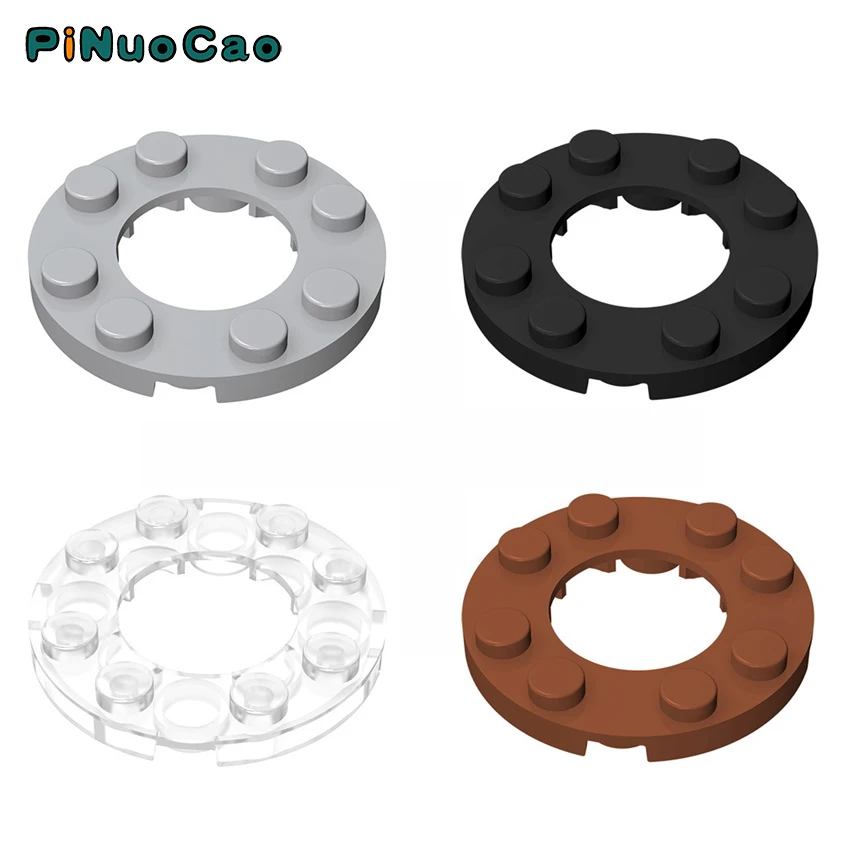 

PINUOCAO Building Blocks Technological 4x4 Round Plate with Hole in the Middle Creative Educational Toy for Children 11833 8pcs
