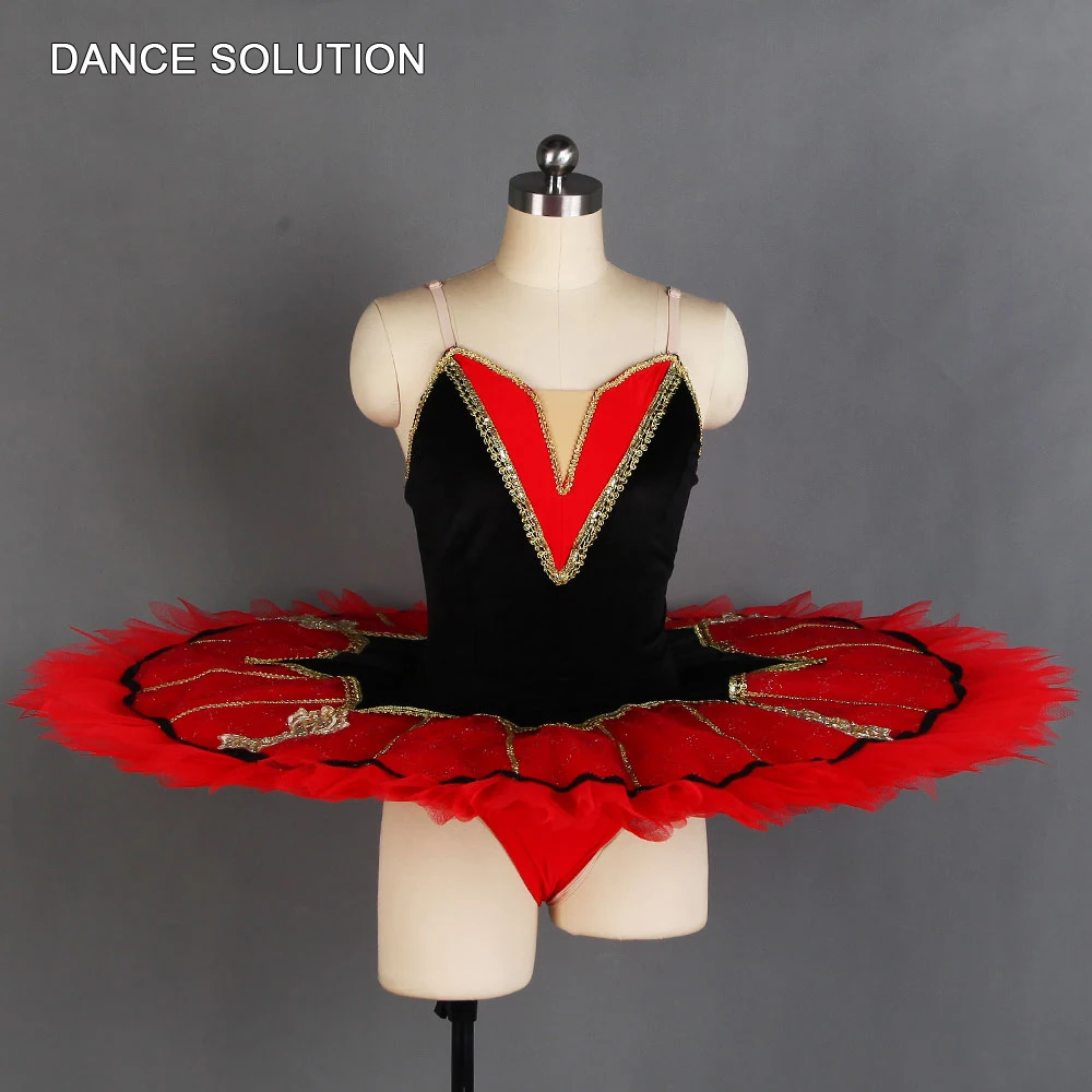 

Черно-красная балетная танцевальная пачка для взрослых и детей костюмы для выступлений балетная пачка Экипировка для девочек BLL213