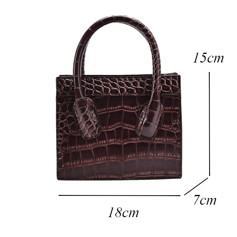 

Fashion Alligator Mini Bags for Women Small Flap Leather Luxury Handbags Designer Shoulder Bag Crossbody Bags Cute Bolsos Sac