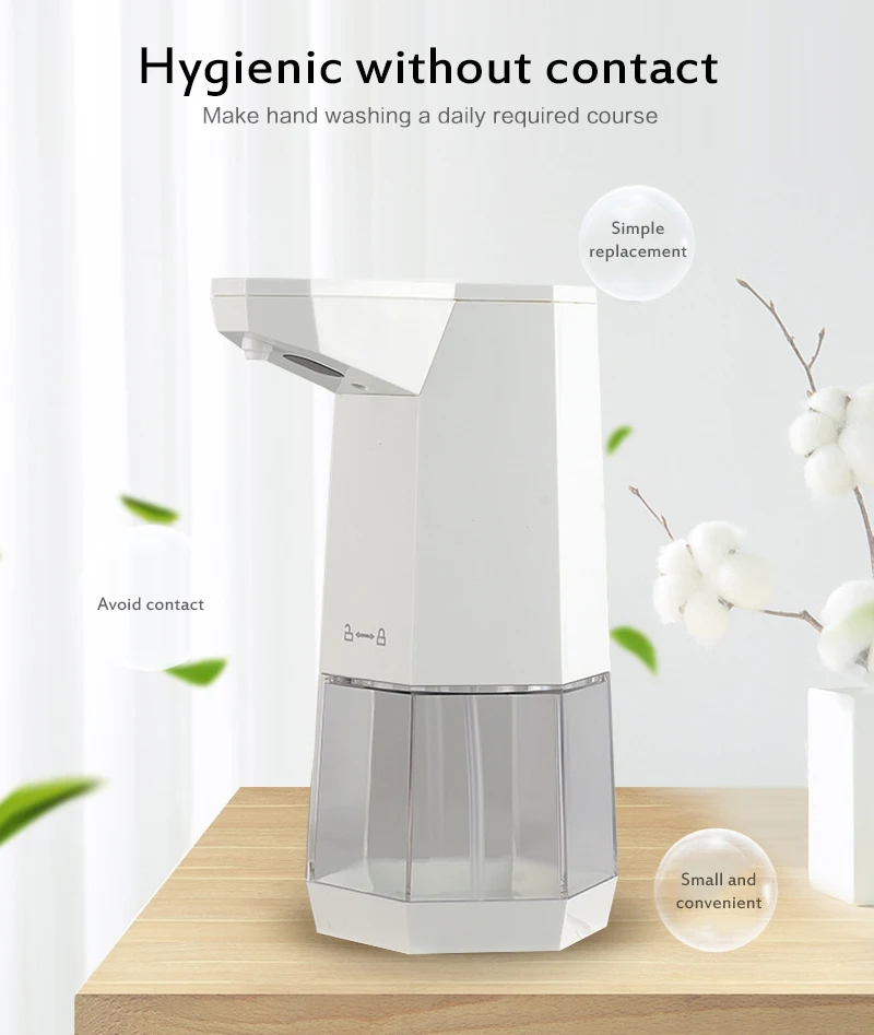 

360ml School Home Restaurant Automatic Induction Sanitiser Alcohol Spray Soap Dispenser Touchless Hand Washer Soap Dispenser