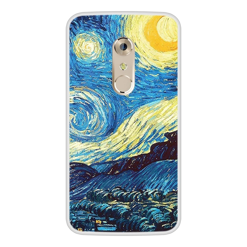 Case for ZTE Axon 7 Soft Silicone TPU Cool Pattern Paint Cover Phone In Stock |