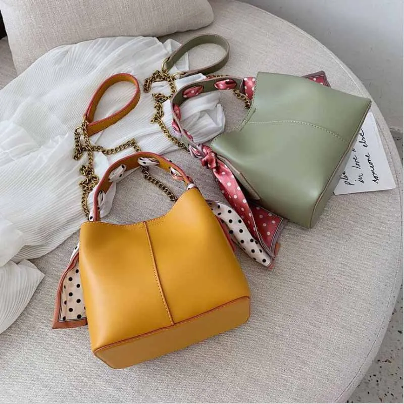 

PU Leather Women Messenger Bag Plaid Ladies Crossbody Bag Chain Trendy Candy Color Small Flap Shopping Handbag