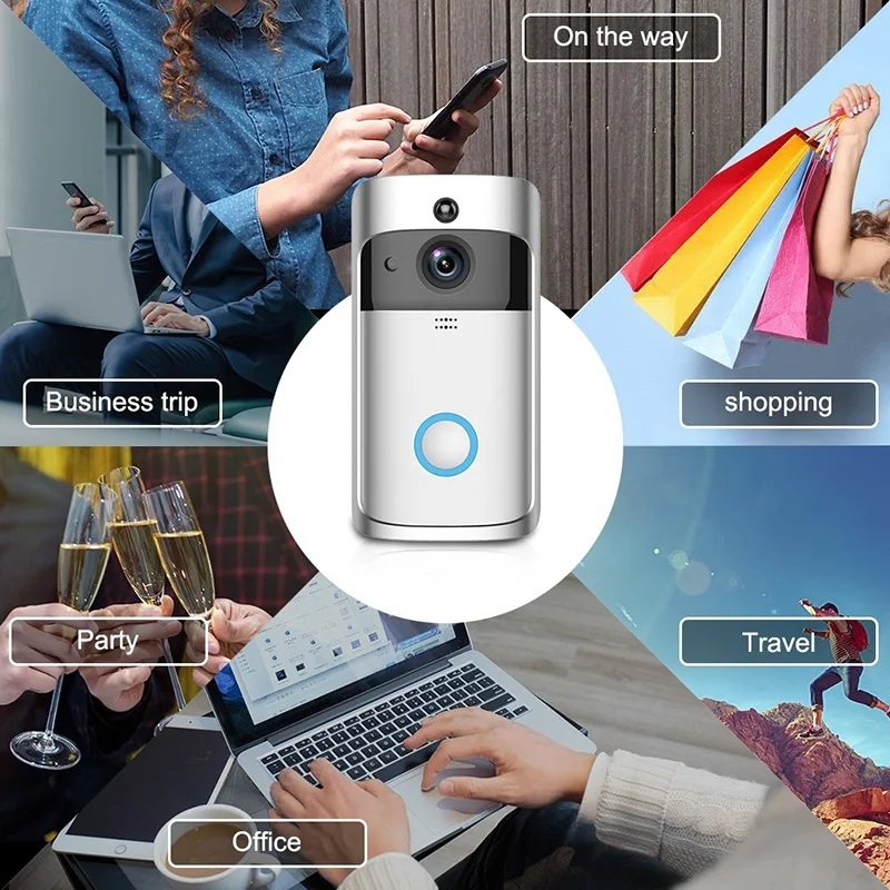 Умный дверной звонок EKEN V5 с Wi-Fi и камерой ночного видения | Безопасность защита