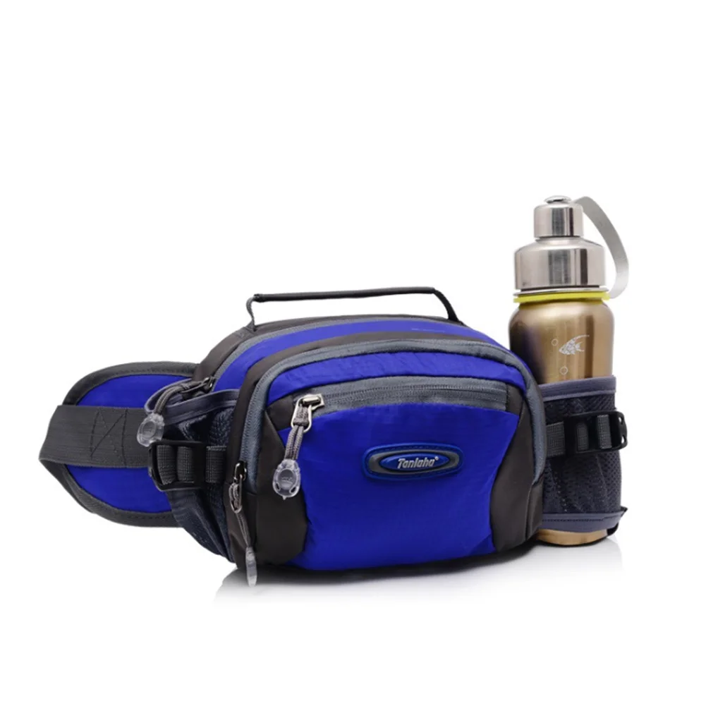 Water Bottle Holder Hiking Climbing Outdoor Fanny Pack Gym Fitness Lightweight Waist Bag Zipper Traveling Running Pouch Sports | Спорт и