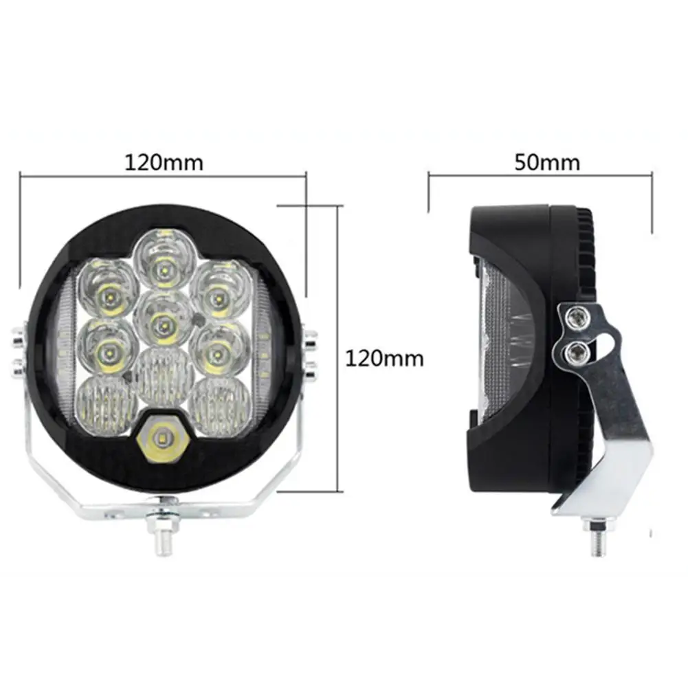 

Car LED Fog Lights, Round Headlights, Three-sided Light-emitting 5-inch Round Pickup Truck Modified Front Bumper Headlights