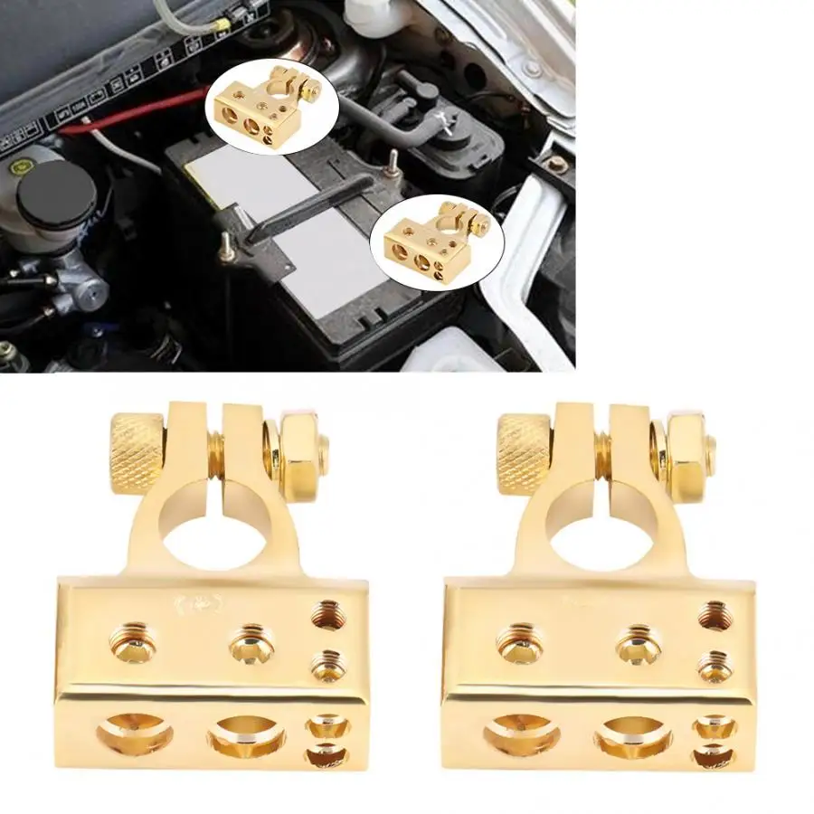 Клеммы аккумулятора 1 пара клемм автомобильного положительный и отрицательный