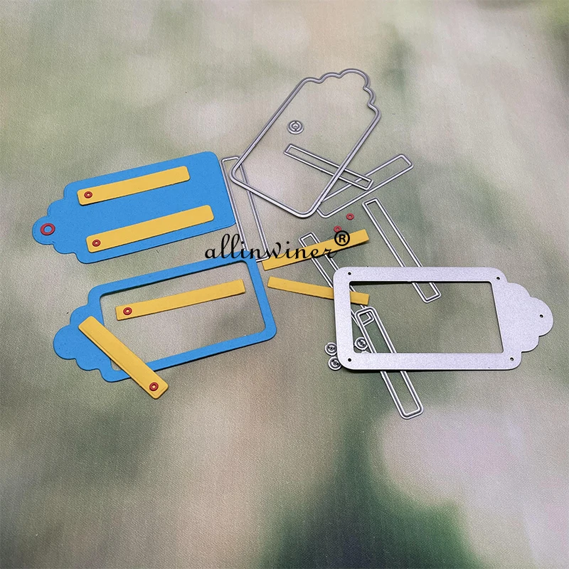

Tag frame Metal Cutting Dies for DIY Scrapbooking Album Paper Cards Decorative Crafts Embossing Die Cuts