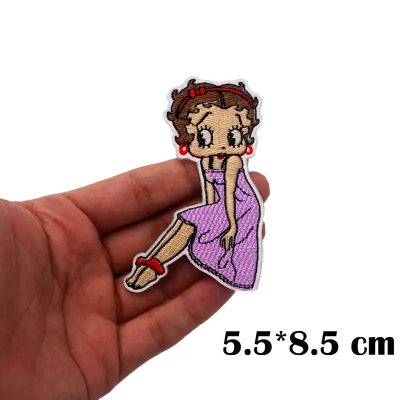 Индийская Женская нашивка с мультяшной качающейся девушкой always a lady вышитые