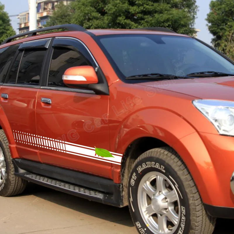 

2 шт. автомобильные наклейки для Haval H5 H6 H9 автомобильные спортивные Длинные Стильные наклейки для юбки автомобильные наклейки «сделай сам» А...
