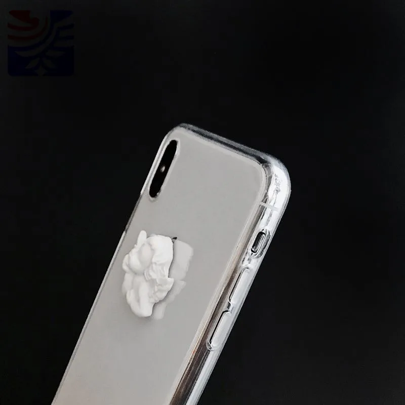 Милый силиконовый чехол PEIPEN Angel для iphone X XR XS MAX прозрачный 6 6S 7 8 Plus Мягкий защитный