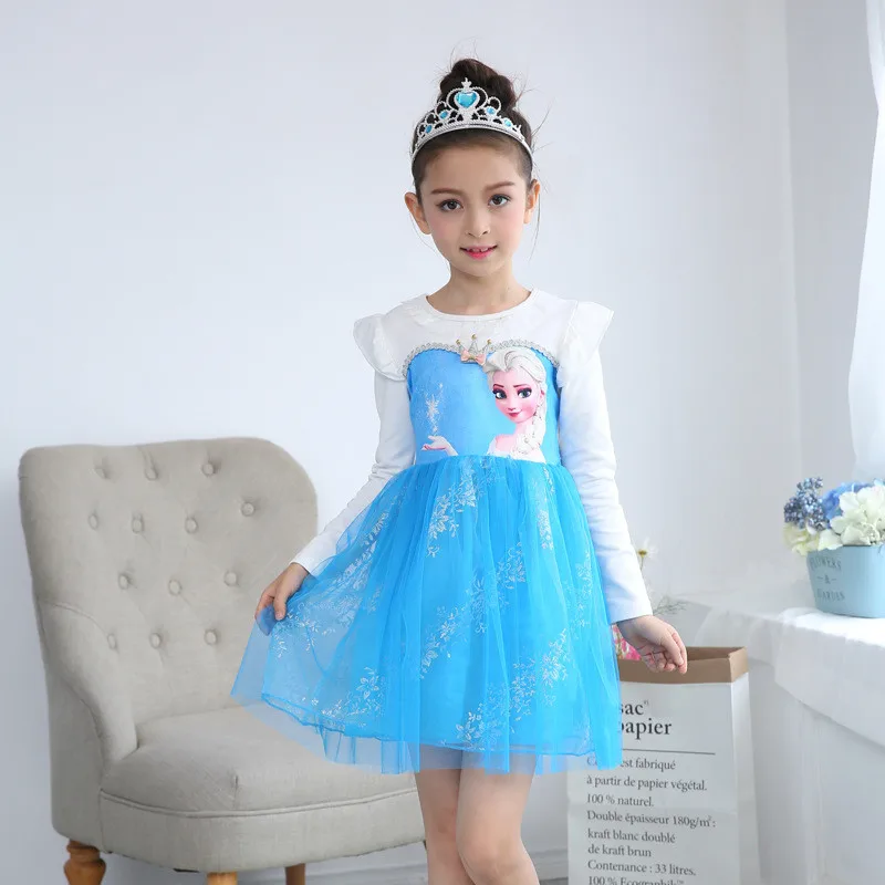 Girl Dress Kids Girls Elsa Christmas Thicken Winter Princess Dresses Toddler Teen Birthday Cosplay Tutu Clothes with Cloak 3 6 8 | Детская