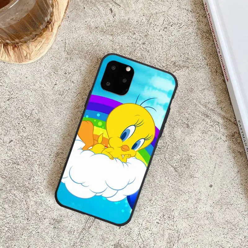 

Cartoon Tweety Bird Phone Case for iPhone 8 7 6 6S Plus X 5S SE 2020 XR 11 12 Pro mini pro XS MAX