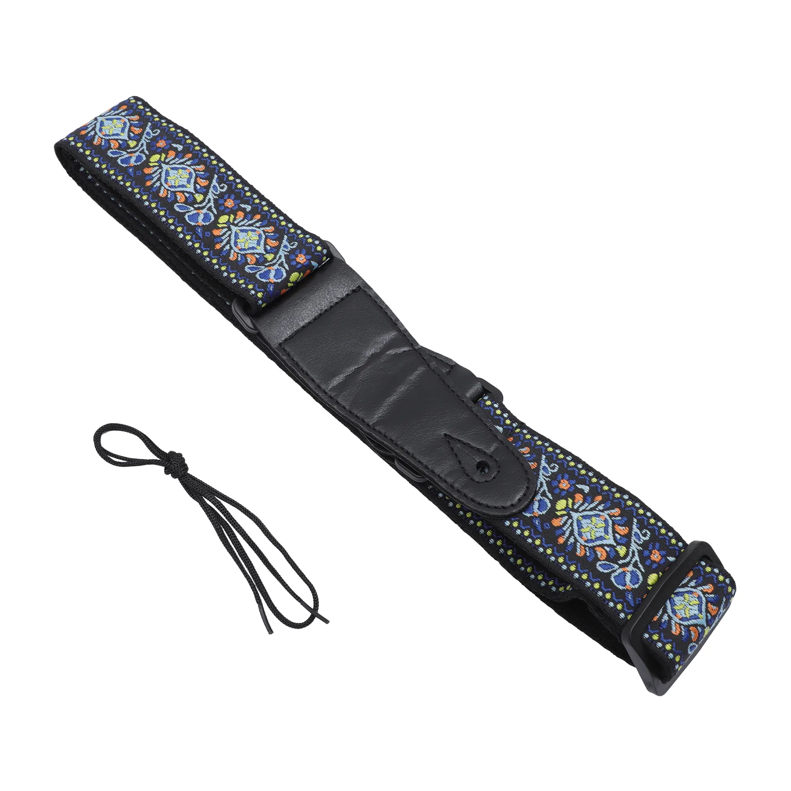 

1pc Adjustable Guitar Strap Embroidery Design Guitar Belt Cotton Guitar Strap