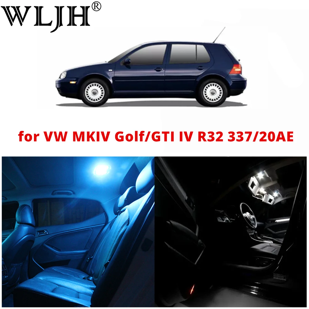 WLJH 12 шт. Canbus без ошибок автомобильный внутренний светодиодный комплект для
