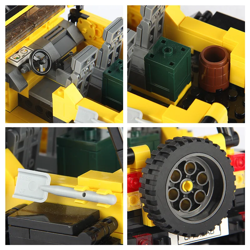 

610pcs Offroad Adventure Set Building Blocks Car Series Bricks Toys for Kids Educational Kids Gifts Model