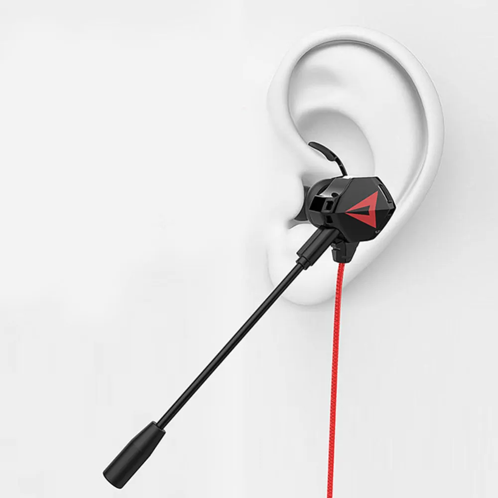 Игровые наушники вкладыши с микрофоном проводные стереонаушники разъемом 3 5 мм