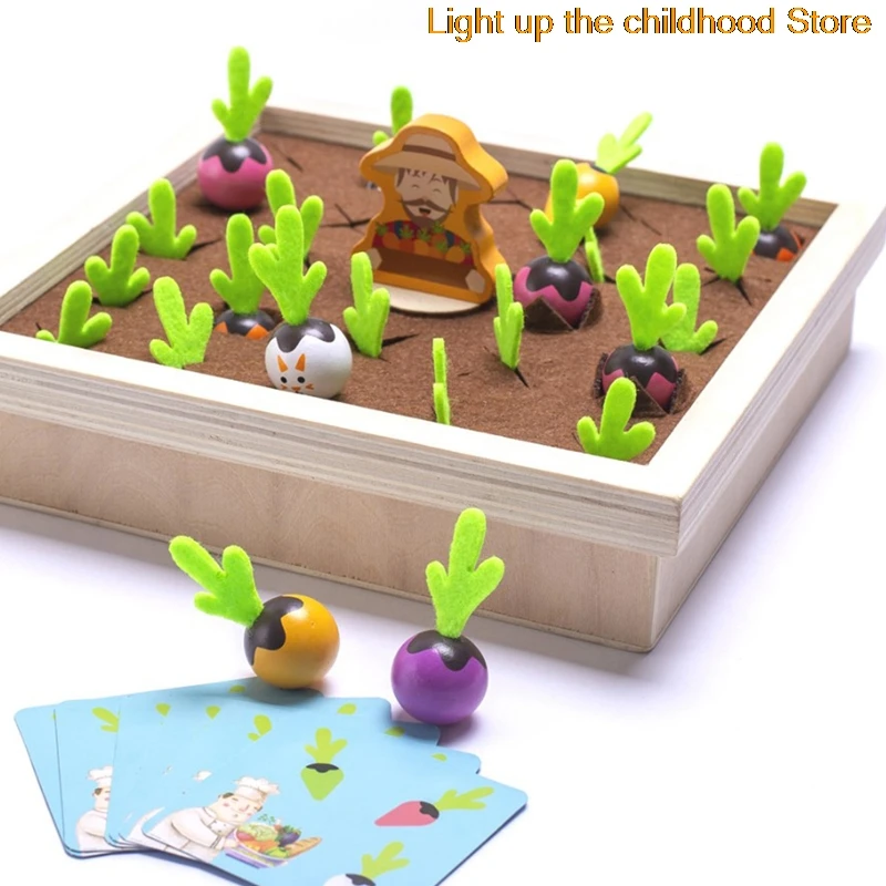 

Набор игрушек Монтессори, деревянные игрушки, детская форма моркови, соответствующий размер, детские деревянные детские игрушки