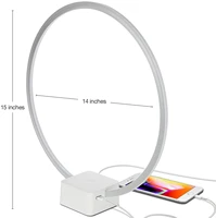 circle led modern bedroom nightstand lamp super bright bedside table reading light great on side end tables