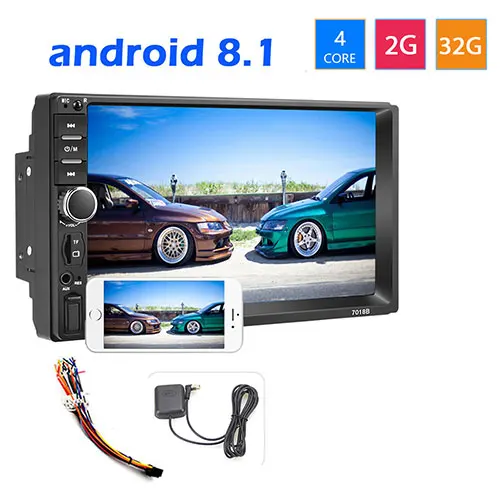 2G 32G Camecho 2din Автомагнитола " HD mirror link MP5 мультимедийный плеер 12 в Bluetooth Авторадио AUX/USB/FM стерео радио с задней камерой - Цвет: 2G 32G