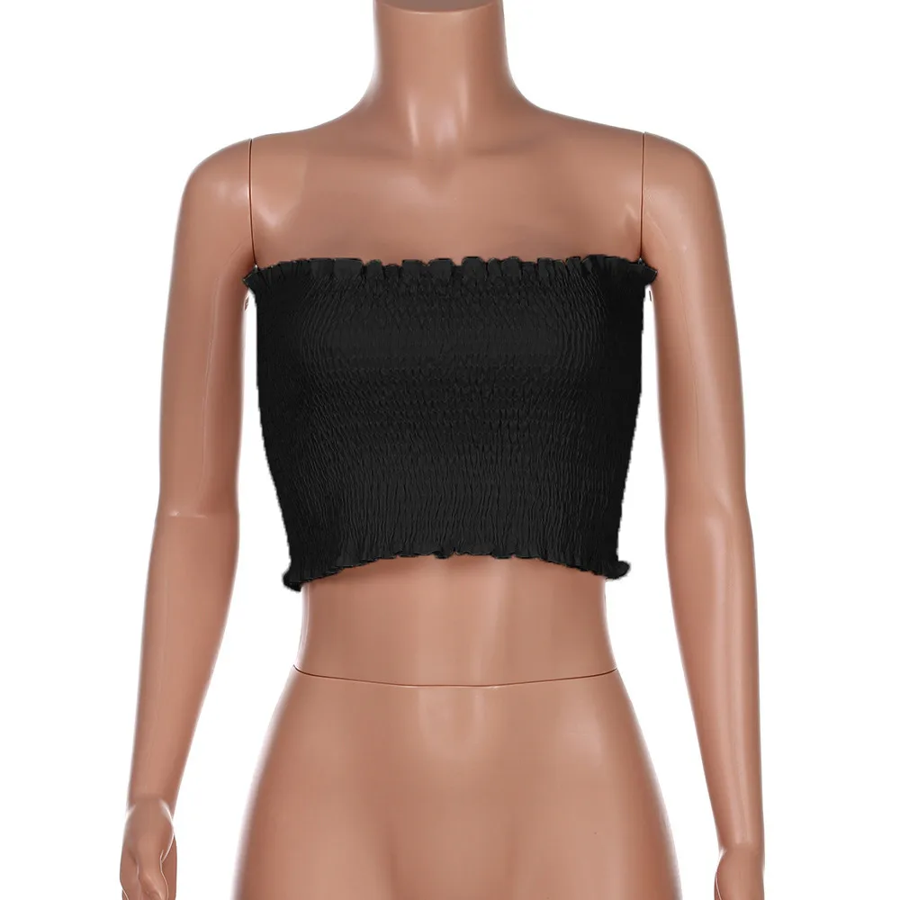 

Strapless Vest Top Women Sexy Elastic Boob Bandeau Tube Tops Bra Lingerie Breast Wrap Camisole Crop Top Female Ropa De Mujer