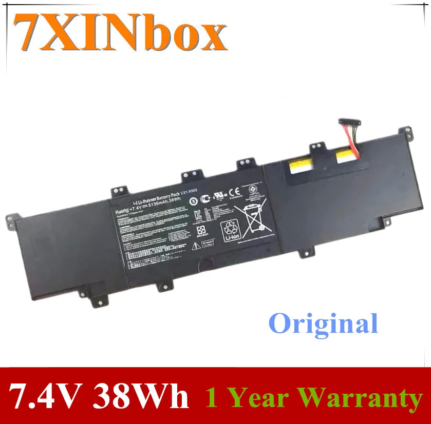 Аккумулятор для ноутбука ASUS VivoBook X402 X402C X402CA Series Tablet, 7 дюймов, 7,4 В, 5136 мАч, 38 Вт/ч