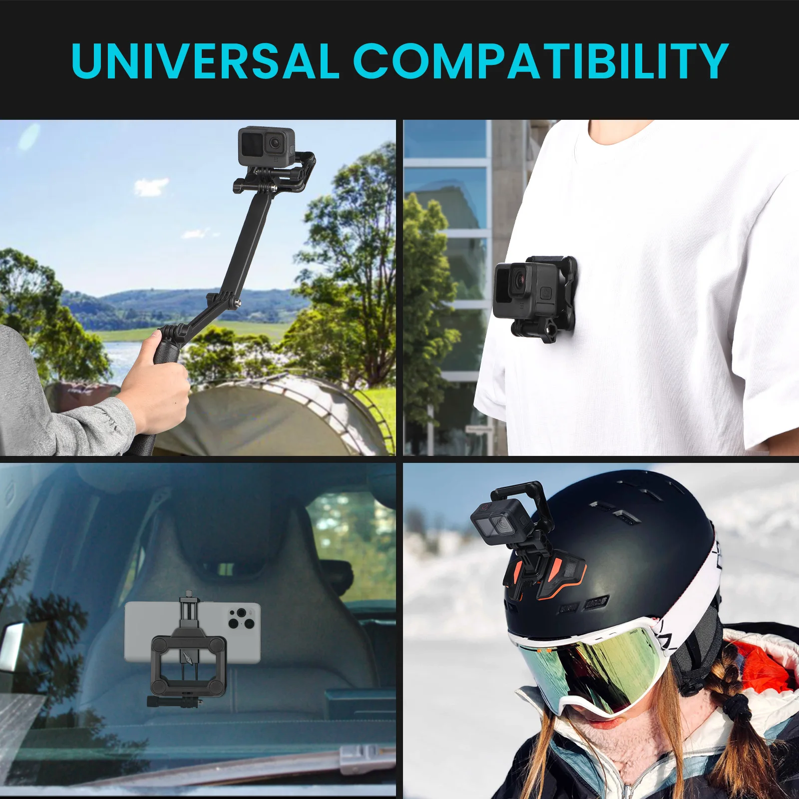 CAMOLO быстроустанавливаемый чехол для экшн-камеры с сильным магнитным креплением