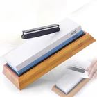 Набор точильных камней для ножей, двухсторонний точильный камень, зернистость 240-8000, точильный мокрый камень, точильный камень, противоскользящий базовый угол, направляющая стандарта