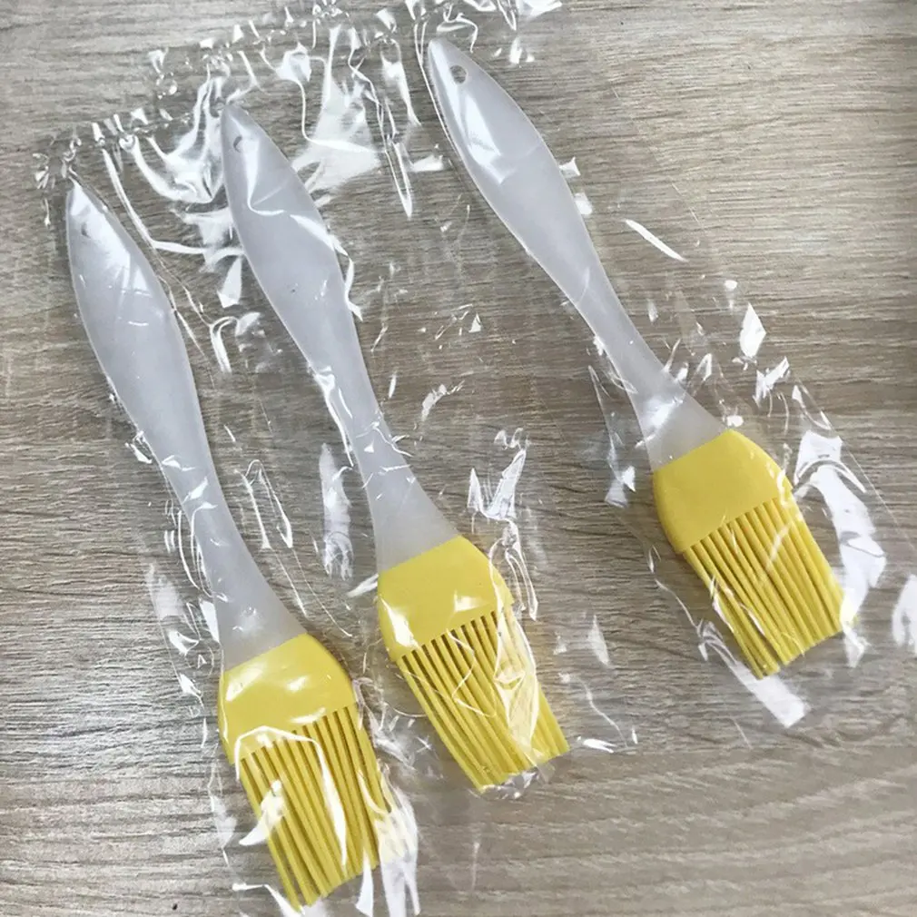 

Cake Baking Brush Home DIY Silicone Tools Eco-friendly Bread Oil Cream Cooking Basting Brush Silicon Kitchen Barbecue brush 2020