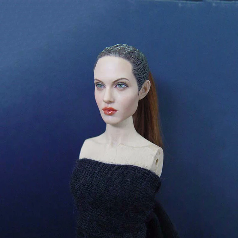 In Stock Woman Star Angelina Jolie 1/6 Female Head Sculpts KM36 Model Toys For 12&quot Action Figure Body Accessory | Игрушки и хобби